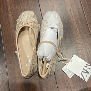 Zara silver/blush girls shoes size 28.